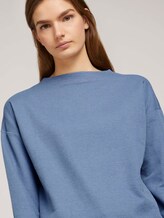 gemütlicher Pullover mit Bio-Baumwolle - Frauen - soft mid blue gemütlicher Pullover mit Bio-Baumwolle - Frauen - soft mid blue - 9 - TOM TAILOR Denim