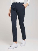 Chino Slim Hose mit Bio-Baumwolle - Frauen - Sky Captain Blue Chino Slim Hose mit Bio-Baumwolle - Frauen - Sky Captain Blue - 1 - TOM TAILOR