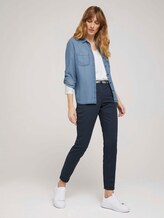 Chino Slim Hose mit Bio-Baumwolle - Frauen - Sky Captain Blue Chino Slim Hose mit Bio-Baumwolle - Frauen - Sky Captain Blue - 3 - TOM TAILOR