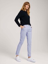Chino Slim Broek met biologisch katoen - Vrouwen - Thin Stripe Pants Chino Slim Broek met biologisch katoen - Vrouwen - Thin Stripe Pants - 3 - TOM TAILOR