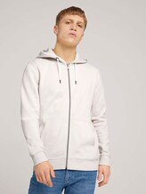 Sweatjacke mit Bio-Baumwolle - Männer - light almond Sweatjacke mit Bio-Baumwolle - Männer - light almond - 1 - TOM TAILOR Denim