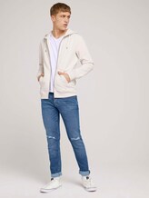 Sweatjacke mit Bio-Baumwolle - Männer - light almond Sweatjacke mit Bio-Baumwolle - Männer - light almond - 3 - TOM TAILOR Denim