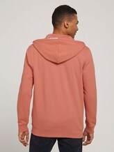 Sweatjacket met kleine print - Mannen - orange lobster Sweatjacket met kleine print - Mannen - orange lobster - 2 - TOM TAILOR Denim