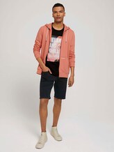 Sweatjacket met kleine print - Mannen - orange lobster Sweatjacket met kleine print - Mannen - orange lobster - 3 - TOM TAILOR Denim