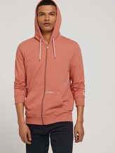 Sweatjacket met kleine print - Mannen - orange lobster Sweatjacket met kleine print - Mannen - orange lobster - 5 - TOM TAILOR Denim