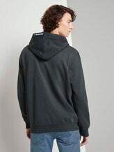 Sweatjacke mit kleinem Print - Männer - Black Sweatjacke mit kleinem Print - Männer - Black - 2 - TOM TAILOR Denim