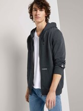 Sweatjacke mit kleinem Print - Männer - Black Sweatjacke mit kleinem Print - Männer - Black - 5 - TOM TAILOR Denim