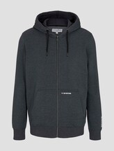 Sweatjacke mit kleinem Print - Männer - Black Sweatjacke mit kleinem Print - Männer - Black - 7 - TOM TAILOR Denim