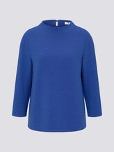 Strukturiertes Stehkragen Shirt - Frauen - deep ultramarine blue Strukturiertes Stehkragen Shirt - Frauen - deep ultramarine blue - 7 - TOM TAILOR