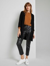Strukturiertes Stehkragen Shirt - Frauen - tawny brown Strukturiertes Stehkragen Shirt - Frauen - tawny brown - 3 - TOM TAILOR