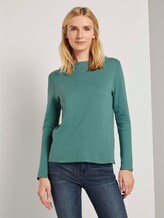 Basic Pullover mit Stehkragen - Frauen - Salvia Basic Pullover mit Stehkragen - Frauen - Salvia - 1 - TOM TAILOR