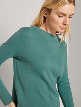 Basic Pullover mit Stehkragen - Frauen - Salvia Basic Pullover mit Stehkragen - Frauen - Salvia - 9 - TOM TAILOR