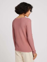 Basic Pullover mit Struktur - Frauen - blush rose Basic Pullover mit Struktur - Frauen - blush rose - 2 - TOM TAILOR