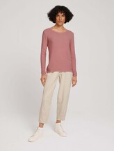 Basic Pullover mit Struktur - Frauen - blush rose Basic Pullover mit Struktur - Frauen - blush rose - 3 - TOM TAILOR
