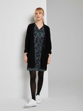 Gemustertes Kleid mit Volants - Frauen - black floral design Gemustertes Kleid mit Volants - Frauen - black floral design - 3 - TOM TAILOR