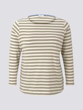 Gestreiftes Langarmshirt - Frauen - green sand stripe Gestreiftes Langarmshirt - Frauen - green sand stripe - 7 - My True Me