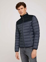 Hybrid Steppjacke - Männer - grey melange structure Hybrid Steppjacke - Männer - grey melange structure - 1 - TOM TAILOR