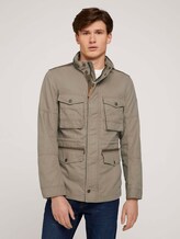 Feldjacke mit Bio-Baumwolle - Männer - Coastal Fog Beige Feldjacke mit Bio-Baumwolle - Männer - Coastal Fog Beige - 1 - TOM TAILOR