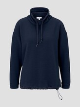 Funktionales Sweatshirt mit Struktur - Frauen - Sky Captain Blue Funktionales Sweatshirt mit Struktur - Frauen - Sky Captain Blue - 7 - TOM TAILOR