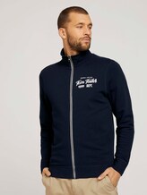 Sweatjacke mit Print - Männer - Dark Blue Sweatjacke mit Print - Männer - Dark Blue - 1 - TOM TAILOR