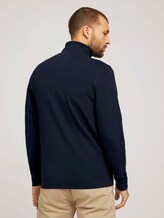 Sweatjacke mit Print - Männer - Dark Blue Sweatjacke mit Print - Männer - Dark Blue - 2 - TOM TAILOR