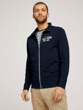 Sweatjacke mit Print - Männer - Dark Blue Sweatjacke mit Print - Männer - Dark Blue - 5 - TOM TAILOR
