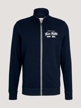 Sweatjacke mit Print - Männer - Dark Blue Sweatjacke mit Print - Männer - Dark Blue - 7 - TOM TAILOR