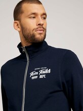 Sweatjacke mit Print - Männer - Dark Blue Sweatjacke mit Print - Männer - Dark Blue - 9 - TOM TAILOR