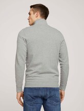 Sweatjacke mit Print - Männer - Middle Grey Melange Sweatjacke mit Print - Männer - Middle Grey Melange - 2 - TOM TAILOR