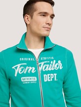 Sweatjacke mit Print - Männer - dusty aqua Sweatjacke mit Print - Männer - dusty aqua - 9 - TOM TAILOR