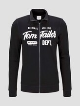 Sweatjacke mit Print - Männer - Black Sweatjacke mit Print - Männer - Black - 7 - TOM TAILOR