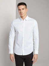 Fein gemustertes Hemd - Männer - White Fein gemustertes Hemd - Männer - White - 1 - TOM TAILOR