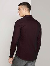 Fein gemustertes Hemd - Männer - burgundy black structure Fein gemustertes Hemd - Männer - burgundy black structure - 2 - TOM TAILOR