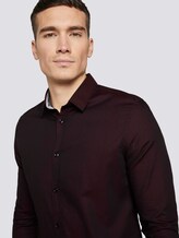 Fein gemustertes Hemd - Männer - burgundy black structure Fein gemustertes Hemd - Männer - burgundy black structure - 9 - TOM TAILOR