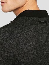 Gemustertes Langarm Poloshirt - Männer - Black Gemustertes Langarm Poloshirt - Männer - Black - 10 - TOM TAILOR