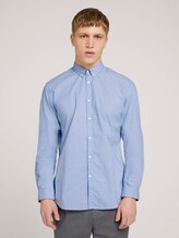gemustertes Hemd - Männer - blue triangle stripe print gemustertes Hemd - Männer - blue triangle stripe print - 1 - TOM TAILOR Denim