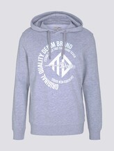 Hoodie mit Print - Männer - Light Stone Grey Melange Hoodie mit Print - Männer - Light Stone Grey Melange - 7 - TOM TAILOR Denim