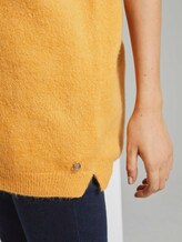 Langer Pullover mit V-Ausschnitt - Frauen - Indian Spice Yellow Langer Pullover mit V-Ausschnitt - Frauen - Indian Spice Yellow - 10 - TOM TAILOR Denim