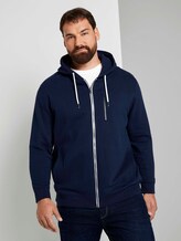 Weiche Sweat Kapuzenjacke - Männer - Dark Blue Weiche Sweat Kapuzenjacke - Männer - Dark Blue - 1 - Men Plus