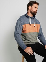 Sweatshirt mit Colour Blocking - Männer - Olive Night Green Sweatshirt mit Colour Blocking - Männer - Olive Night Green - 5 - Men Plus