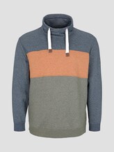 Sweatshirt mit Colour Blocking - Männer - Olive Night Green Sweatshirt mit Colour Blocking - Männer - Olive Night Green - 7 - Men Plus