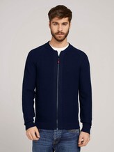 Bomberjacke aus Strick - Männer - Sky Captain Blue Bomberjacke aus Strick - Männer - Sky Captain Blue - 1 - TOM TAILOR