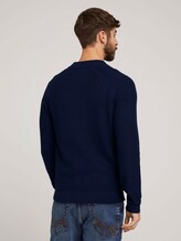Bomberjacke aus Strick - Männer - Sky Captain Blue Bomberjacke aus Strick - Männer - Sky Captain Blue - 2 - TOM TAILOR