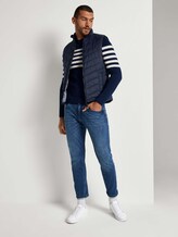 Gestreifter Strickpullover - Männer - navy white placed stripe Gestreifter Strickpullover - Männer - navy white placed stripe - 3 - TOM TAILOR