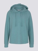 Basic Hoodie mit Nahtdetail - Frauen - Mineral Stone Blue Basic Hoodie mit Nahtdetail - Frauen - Mineral Stone Blue - 7 - TOM TAILOR Denim