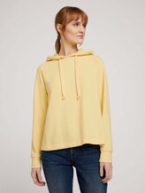 Basic Hoodie mit Nahtdetail - Frauen - honey popcorn Basic Hoodie mit Nahtdetail - Frauen - honey popcorn - 1 - TOM TAILOR Denim