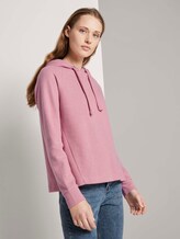 Basic Hoodie mit Nahtdetail - Frauen - cozy rose Basic Hoodie mit Nahtdetail - Frauen - cozy rose - 1 - TOM TAILOR Denim