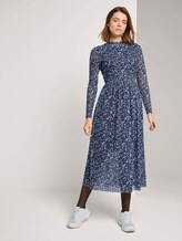 Midikleid mit Blumenmuster - Frauen - blue flower print Midikleid mit Blumenmuster - Frauen - blue flower print - 3 - TOM TAILOR Denim