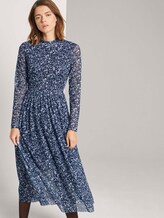 Midikleid mit Blumenmuster - Frauen - blue flower print Midikleid mit Blumenmuster - Frauen - blue flower print - 5 - TOM TAILOR Denim
