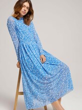 Midikleid mit Blumenmuster - Frauen - mid blue flower print Midikleid mit Blumenmuster - Frauen - mid blue flower print - 5 - TOM TAILOR Denim